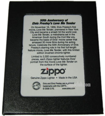 Zippo Elvis 50th anniversary - Love Me Tender