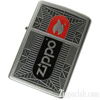 Zippo Blk/Red Emblem