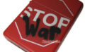 “STOP WAR” Message Design – Red Matte Zippo
