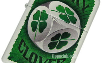 Four-Leaf Clover Dice Zippo – A Roll of Pure Luck