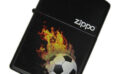 Flaming Soccer Ball Zippo Lighter