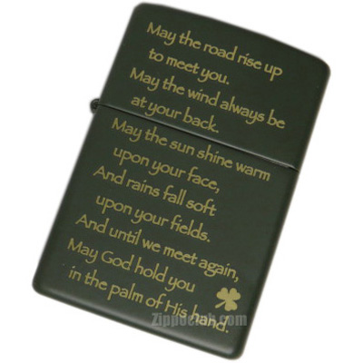 Zippo Irish Blessing Green Matte