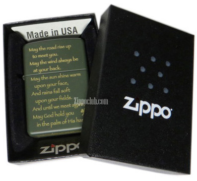 Zippo Irish Blessing Green Matte