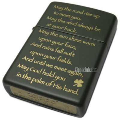 Zippo Irish Blessing Green Matte