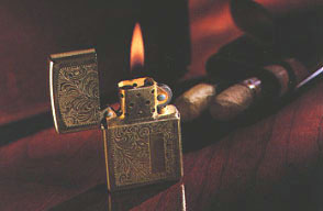 Zippo and cigar
